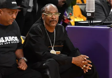 Celebrities At The Los Angeles Lakers Game