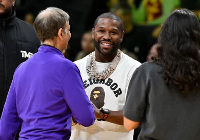 Celebrities At The Los Angeles Lakers Game