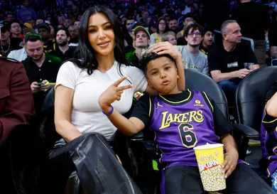 Celebrities At The Los Angeles Lakers Game