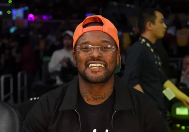 Celebrities At The Los Angeles Lakers Game