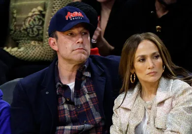 Celebrities At The Los Angeles Lakers Game