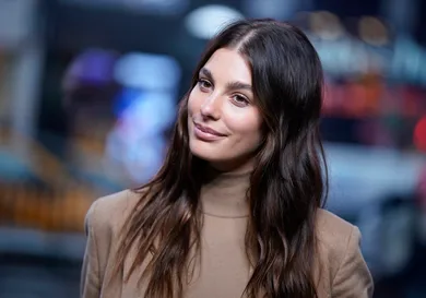 Camila Morrone Visits "Extra"