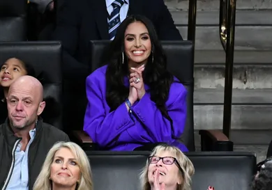 Celebrities At The Los Angeles Lakers Game