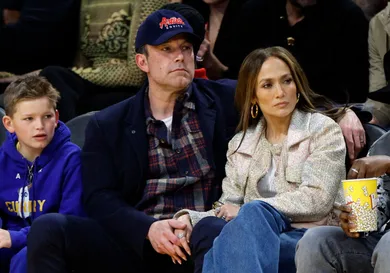 Celebrities At The Los Angeles Lakers Game