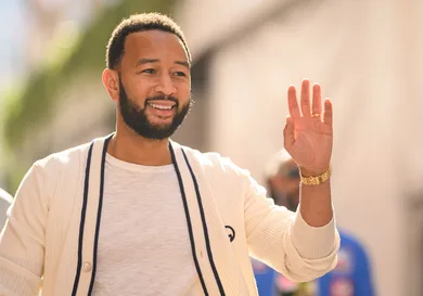 John Legend, American singer-songwriter and pianist is seen