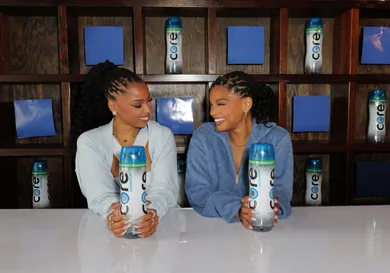 Chloe And Halle Bailey Debut Their Partnership With Core Hydration® At The Refreshing Routines Event In New York City On April 30