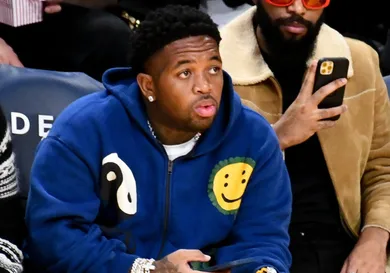 Celebrities At The Los Angeles Lakers Game