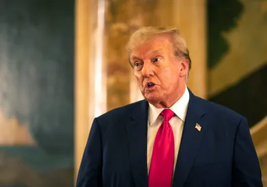 Donald Trump Holds Media Op At His Mar-A-Lago Estate