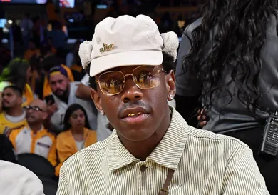 Celebrities At The Los Angeles Lakers Game