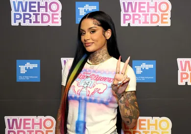 Cyndi Lauper Honored With Ally Icon Award During WeHo Pride By The City Of West Hollywood, CA