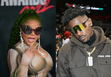 Lil Kim and Antonio Brown