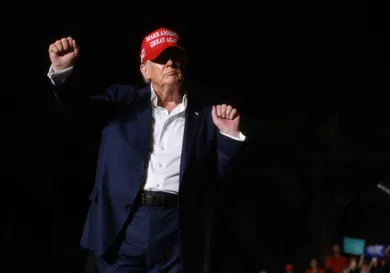 Former President Donald Trump Holds A Campaign Rally In Doral, Florida