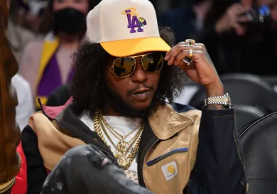 Celebrities At The Los Angeles Lakers Game