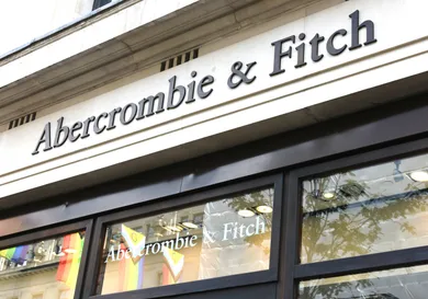 Abercrombie & Fitch store sign on building exterior