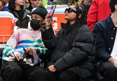 Celebrities At The Los Angeles Clippers Game