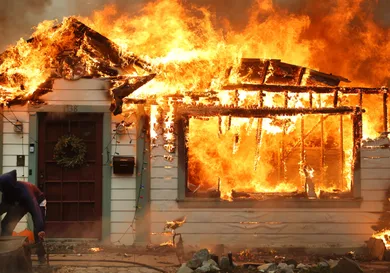 Powerful Winds Fuel Multiple Fires Across Los Angeles Area