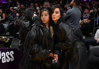 Celebrities At The Los Angeles Lakers Game