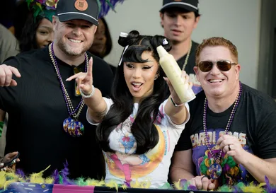Cardi B Visits Fat Tuesday Bourbon 2