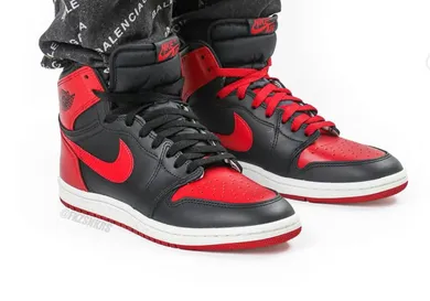 Nike Air Jordan High 85 Bred 2025 New On-Foot Look at the Air Jordan