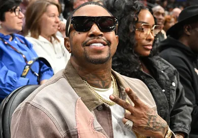 Celebrities Attend Detroit Pistons v Atlanta Hawks