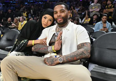 Celebrities At The Los Angeles Lakers Game