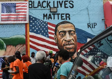 George Floyd's Brother Attends Unveiling Of Memorial Portrait In Brooklyn