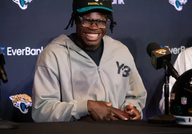 NFL: Jacksonville Jaguars-Travis Hunter Press Conference