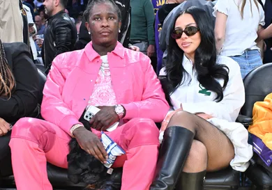 Celebrities At The Los Angeles Lakers Game