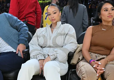 Celebrities At The Los Angeles Lakers Game