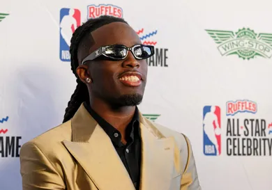 NBA: All Star-Celebrity Game-Team Bonds at Team Rice