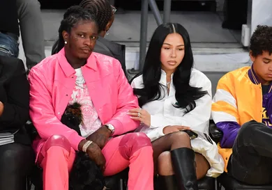 Celebrities At The Los Angeles Lakers Game