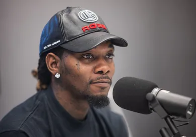 Offset Visits The Ferrari And BT Show On 96.1 The Beat