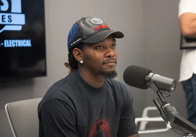 Offset Visits The Ferrari And BT Show On 96.1 The Beat