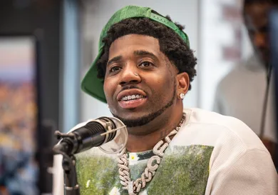 YFN Lucci Visits The Ferrari And BT Show On 96.1 The Beat