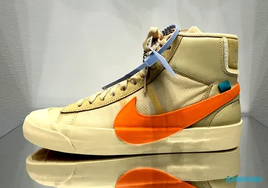 Image Via <a href='https://sneakernews.com/2018/08/21/off-white-nike-blazer-all-hallows-eve-grim-reaper/' rel="nofollow noopener" target='_blank'>SneakerNews</a>