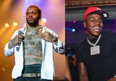Kevin Gates: Josh Brasted/FilmMagic/Getty Images; Da Baby: Prince Williams/Wireimage/Getty Images