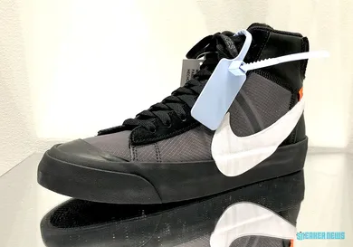 Image Via <a href='https://sneakernews.com/2018/08/21/off-white-nike-blazer-all-hallows-eve-grim-reaper/' rel="nofollow noopener" target='_blank'>SneakerNews</a>