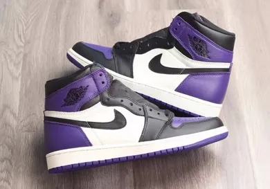 Image Via <a href='https://sneakerbardetroit.com/air-jordan-1-court-purple-555088-501-release-date/' rel="nofollow noopener" target='_blank'>SBD</a>