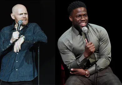Bill Burr: Rick Diamond/Getty Images; Kevin Hart: Jamie McCarthy/Getty Images