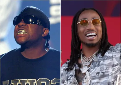 Mike Jones via Kevin Winter/Getty Images, Quavo Via Isaac Brekken/Getty Images for iHeartMedia