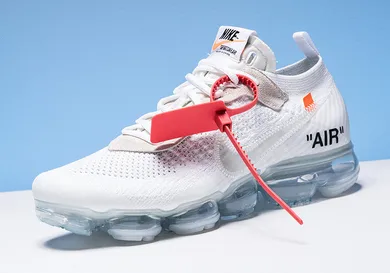 Image Via <a href='https://sneakernews.com/2018/04/09/off-white-nike-vapormax-white-black-orange-release-info/' rel="nofollow noopener" target='_blank'>SN</a>