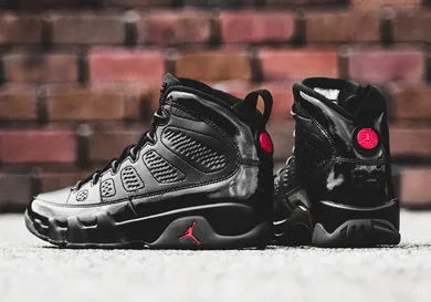 Image Via <a href='https://sneakerpolitics.com/collections/new/products/air-jordan-9-retro-black-university-red-1' rel="nofollow noopener" target='_blank'>SneakerPolitics</a>