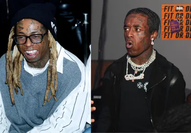 Lil Uzi Vert: Prince Williams/ Wireimage/Getty Images; Lil Wayne: Jeff Schear/Getty Images