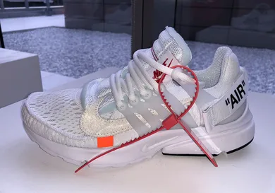Image Via <a href='https://sneakernews.com/2018/05/22/off-white-nike-presto-white-black-release-info/' rel="nofollow noopener" target='_blank'>SneakerNews</a>