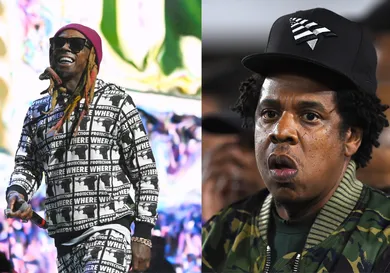 Lil Wayne: Nicholas Hunt/Getty Images, Jay-Z: Kevork Djansezian/Getty Images