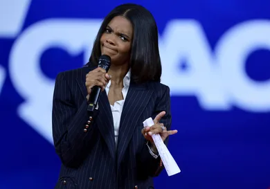 Candace Owens speaks during the Conservative Political Action Conference (CPAC) at The Rosen Shingle Creek on February 25, 2022 in Orlando, Florida. CPAC, which began in 1974, is an annual political conference attended by conservative activists and elected officials. (Photo by Joe Raedle/Getty Images)