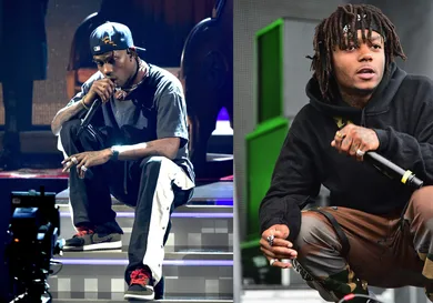 Travis Scott: Kevin Winter/Getty Images; J.I.D: Theo Wargo/Getty Images