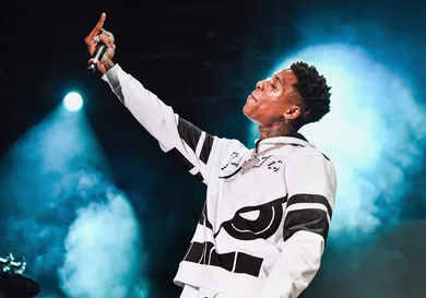 NBA YoungBoy performs during Lil WeezyAna at Champions Square on August 25, 2018 in New Orleans, Louisiana.