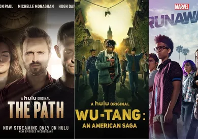 HULU TV Show Posters: The Path, Wu-Tang: An American Saga, Marvel's Runaways