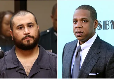 Zimmerman Via Joe Burbank-Pool/Getty Images, Jay-Z Via Stephen Lovekin/Getty Images